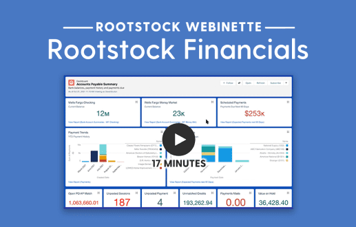 Rootstock Financials Webinette