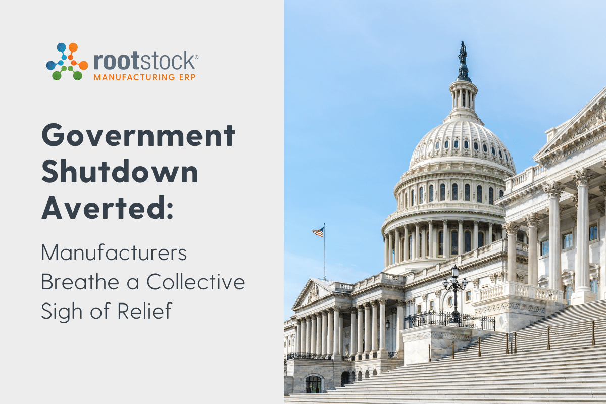 Government Shutdown Averted Manufacturers Breathe a Collective Sigh of Relief